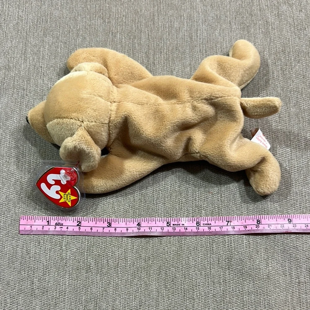 Ty Beanie Babies Cream Plush Dog